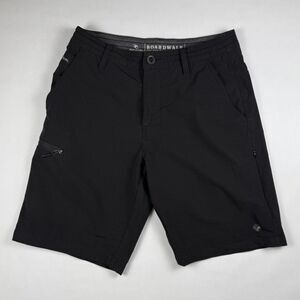 Rip Curl Boardwalk Hybrid Walkshorts Black Surf Water Land Shorts Size 28